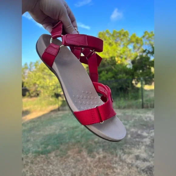 Vionic Cadance Sandal Red Size 8 - Picture 3 of 8